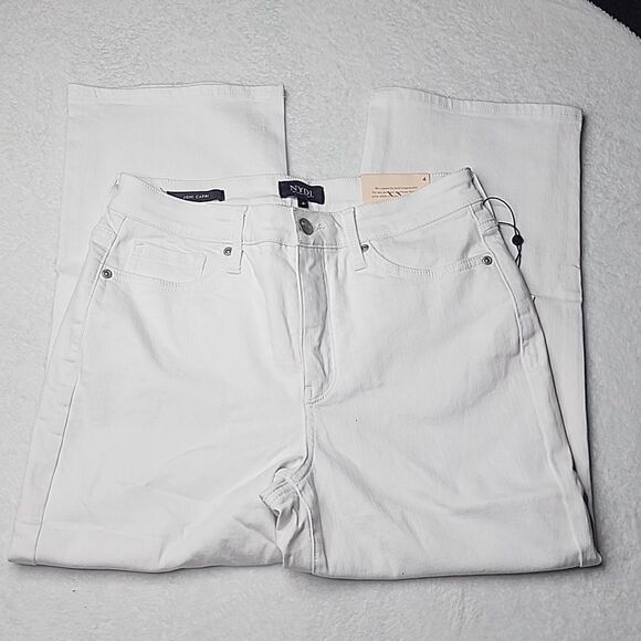072 NWT NYDJ Joni High Rise Straight Leg Relaxed Fit Carpi Size 4 - Picture 4 of 6